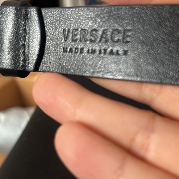 Versace Leather Medusa Belt w/o Head Buckle size 32 - Picture 3 of 16